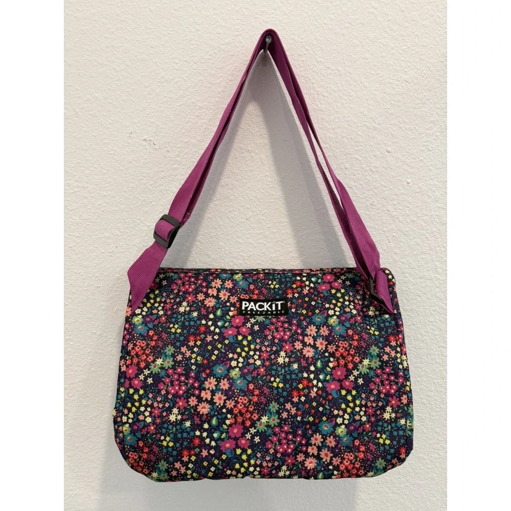 PackIt Freezable Lunch Box Backpack Pink Floral